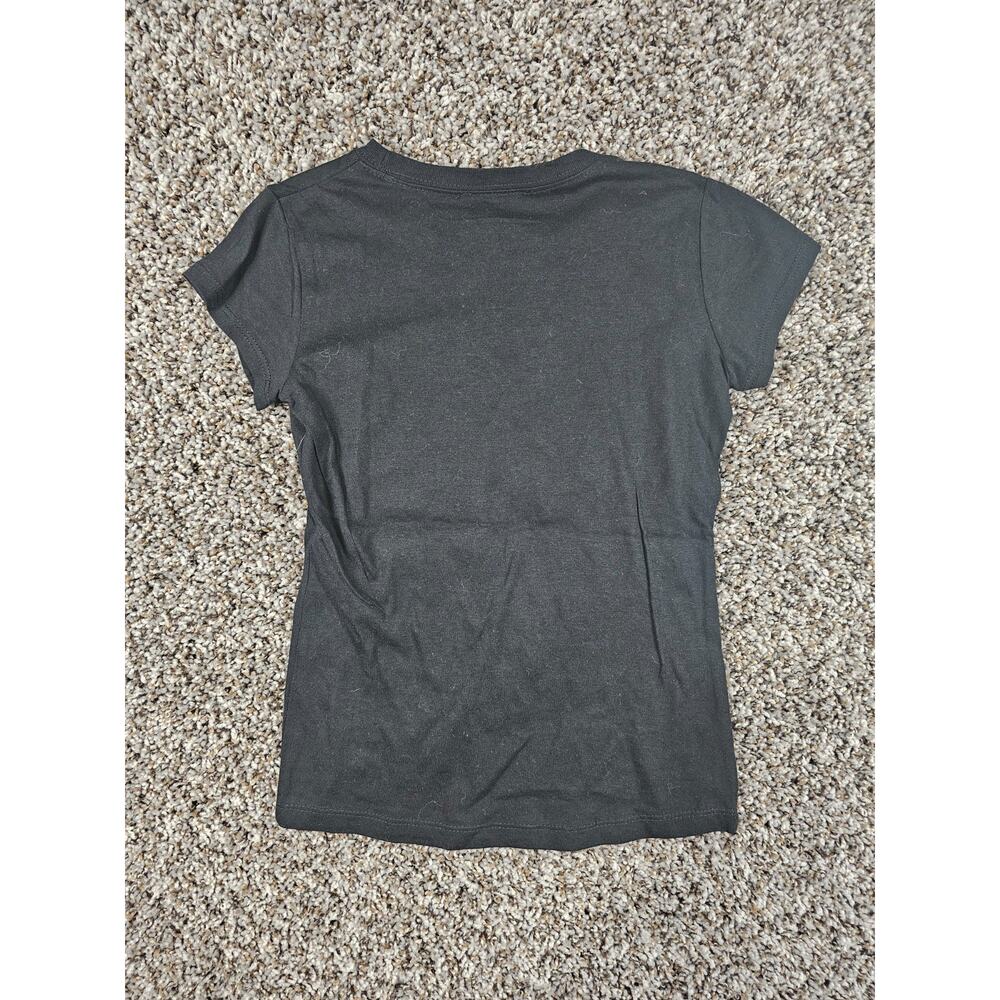 Harry Potter Hogwarts Girls Sz XS Short Sleeve T Shirt Black Metallic NEW - Picture 4 of 4